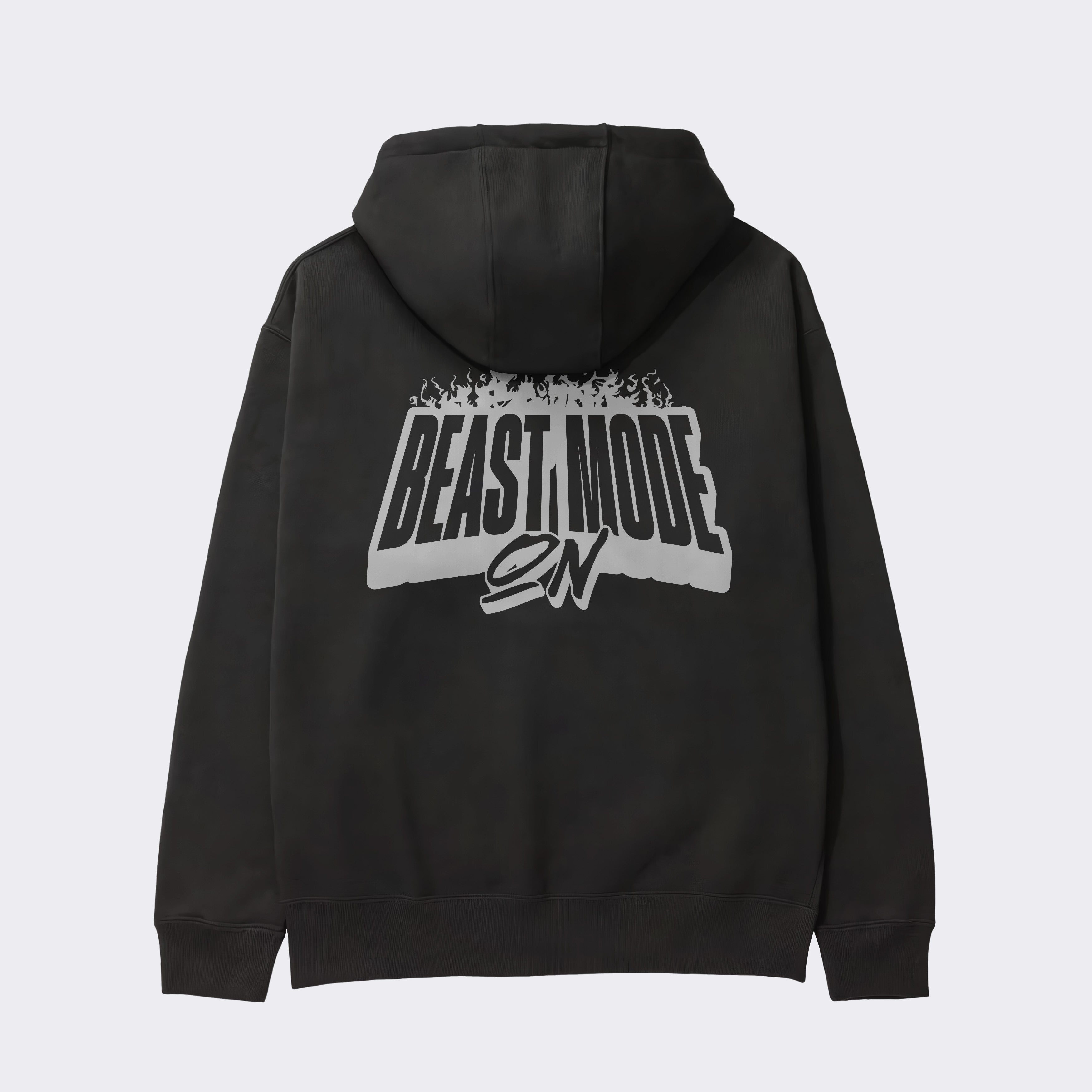 "BEAST MODE ON" Heavy Zip Hoodie