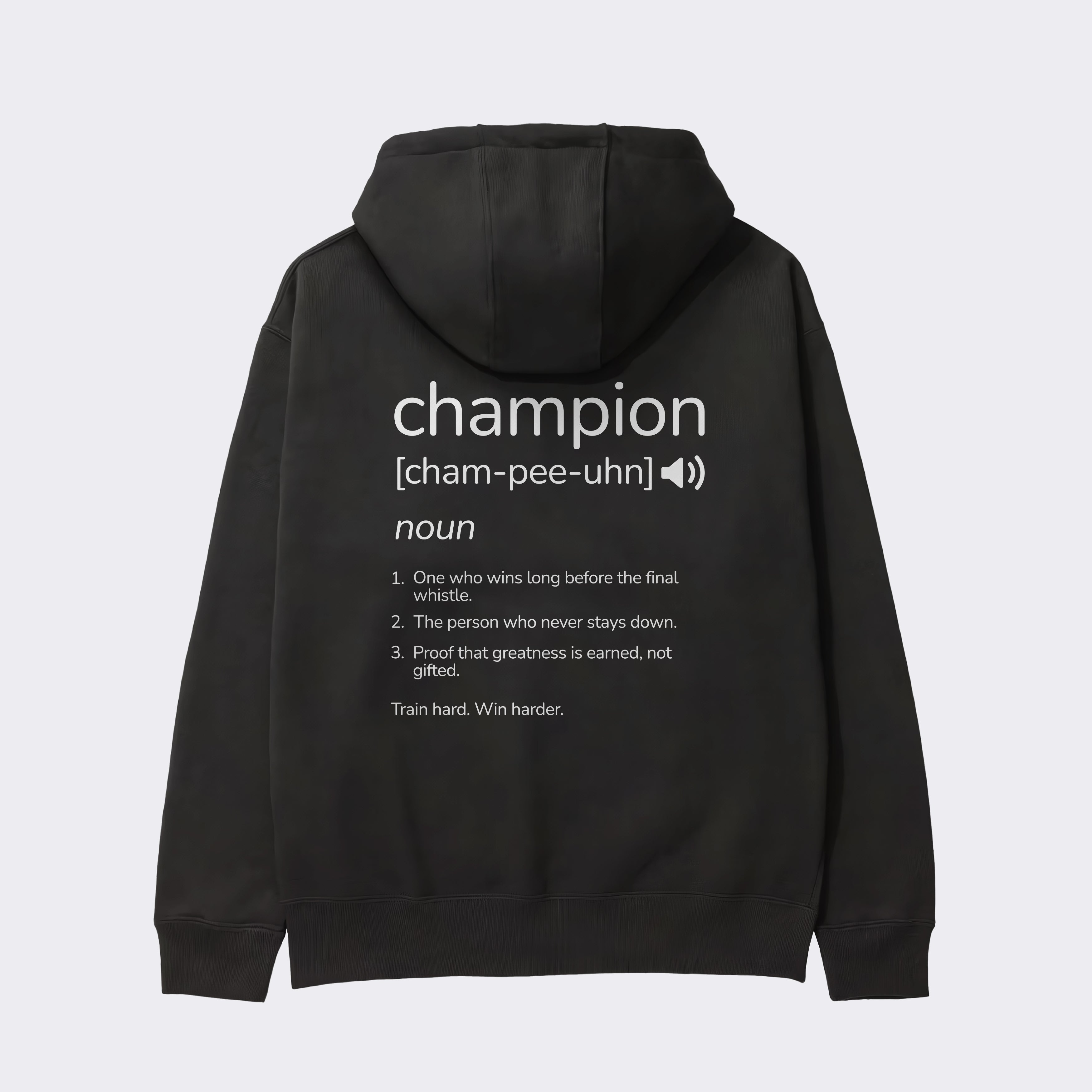 "CHAMPION DEFINITION" Heavy Zip Hoodie