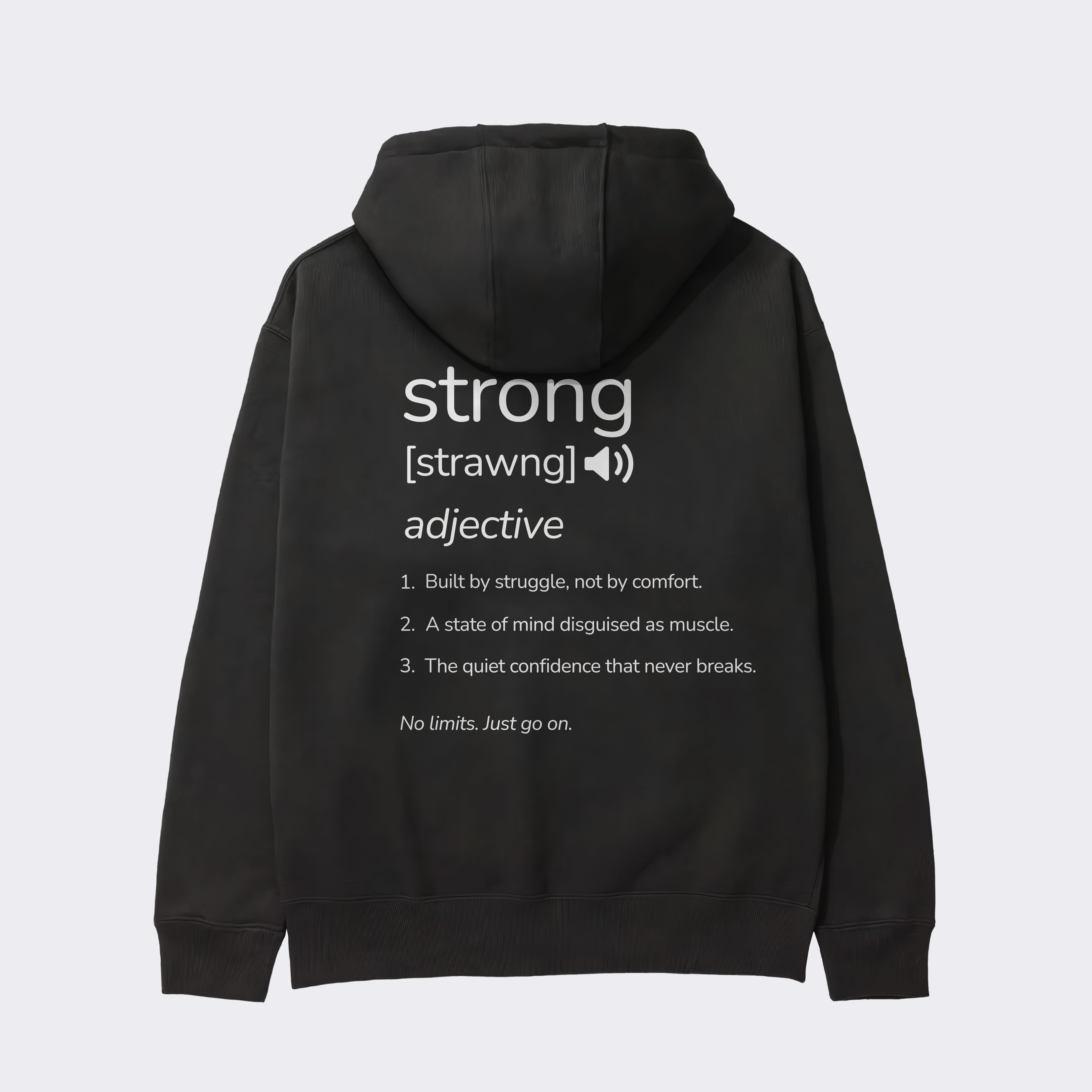 "STRONG DEFINITION" Heavy Hoodie