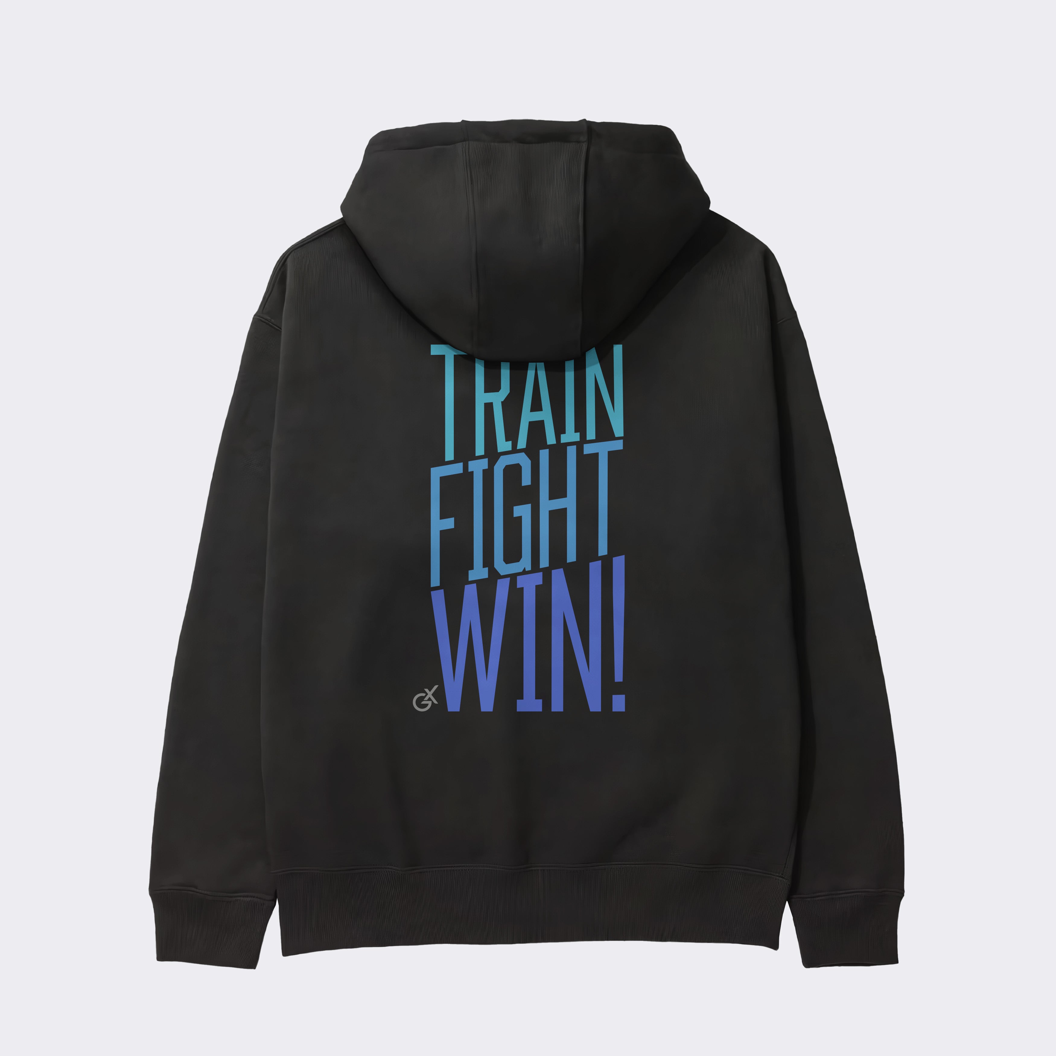 "TRAIN FIGHT WIN" Heavy Zip Hoodie