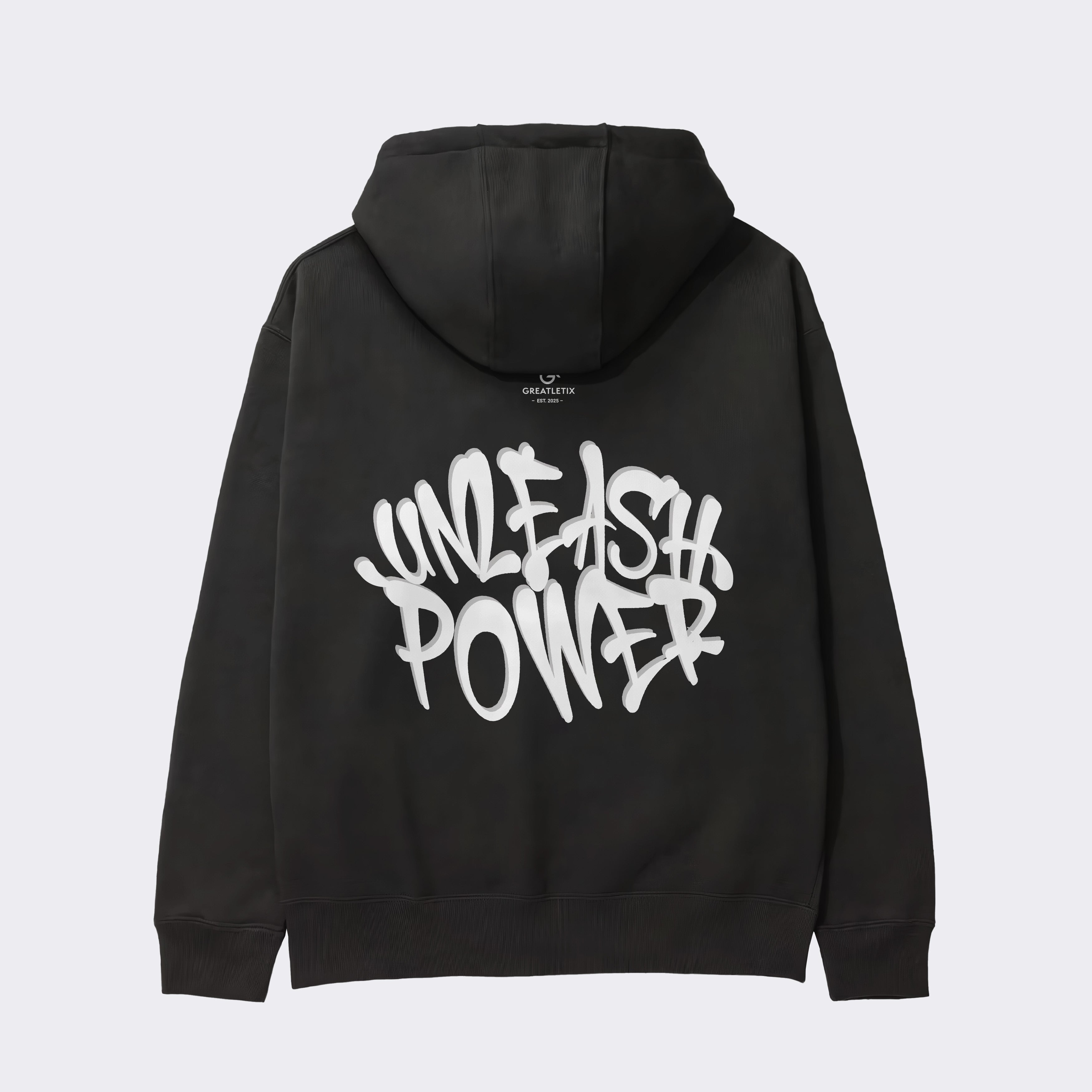 "UNLEASH POWER" Heavy Zip Hoodie