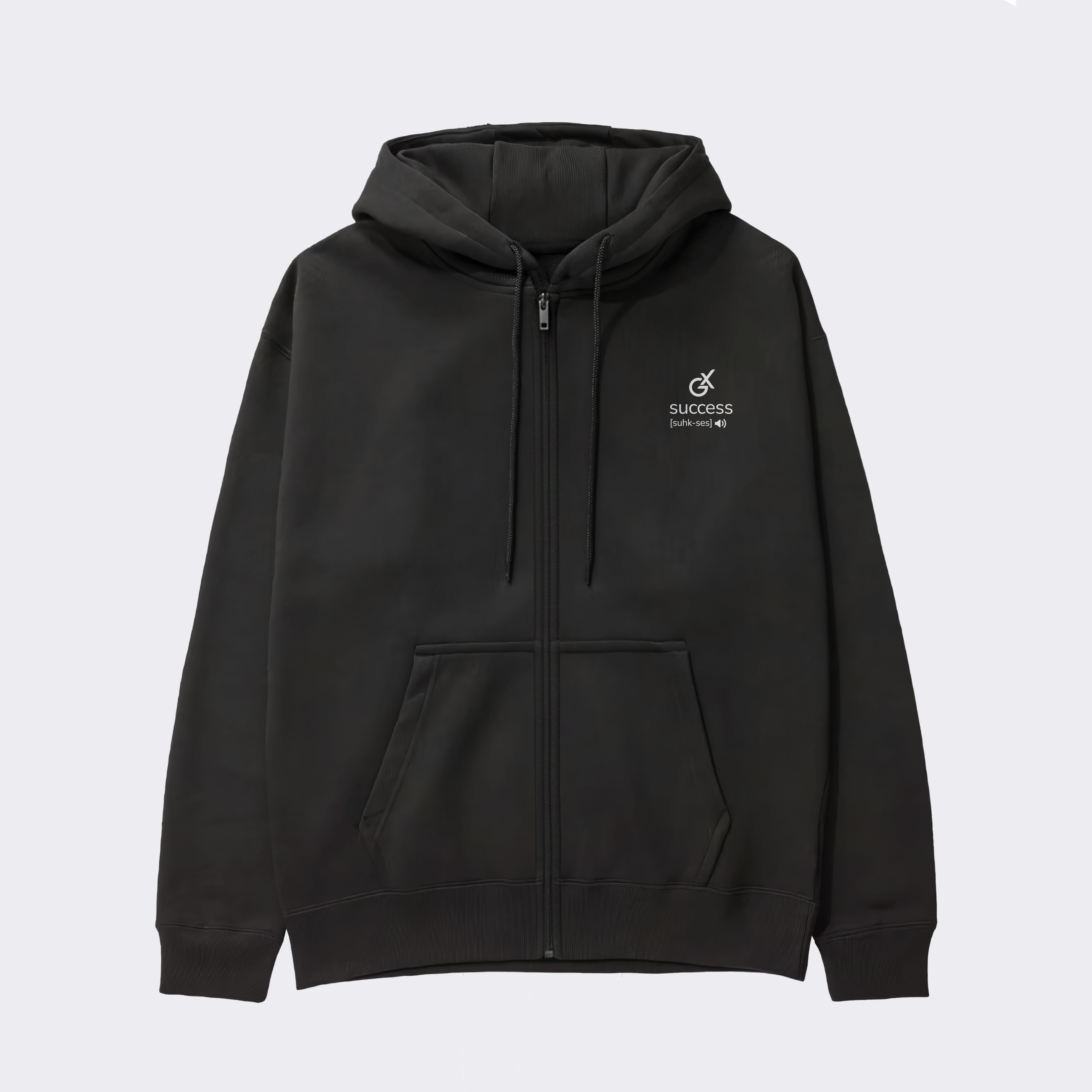"SUCCESS DEFINITION"  Heavy Zip Hoodie