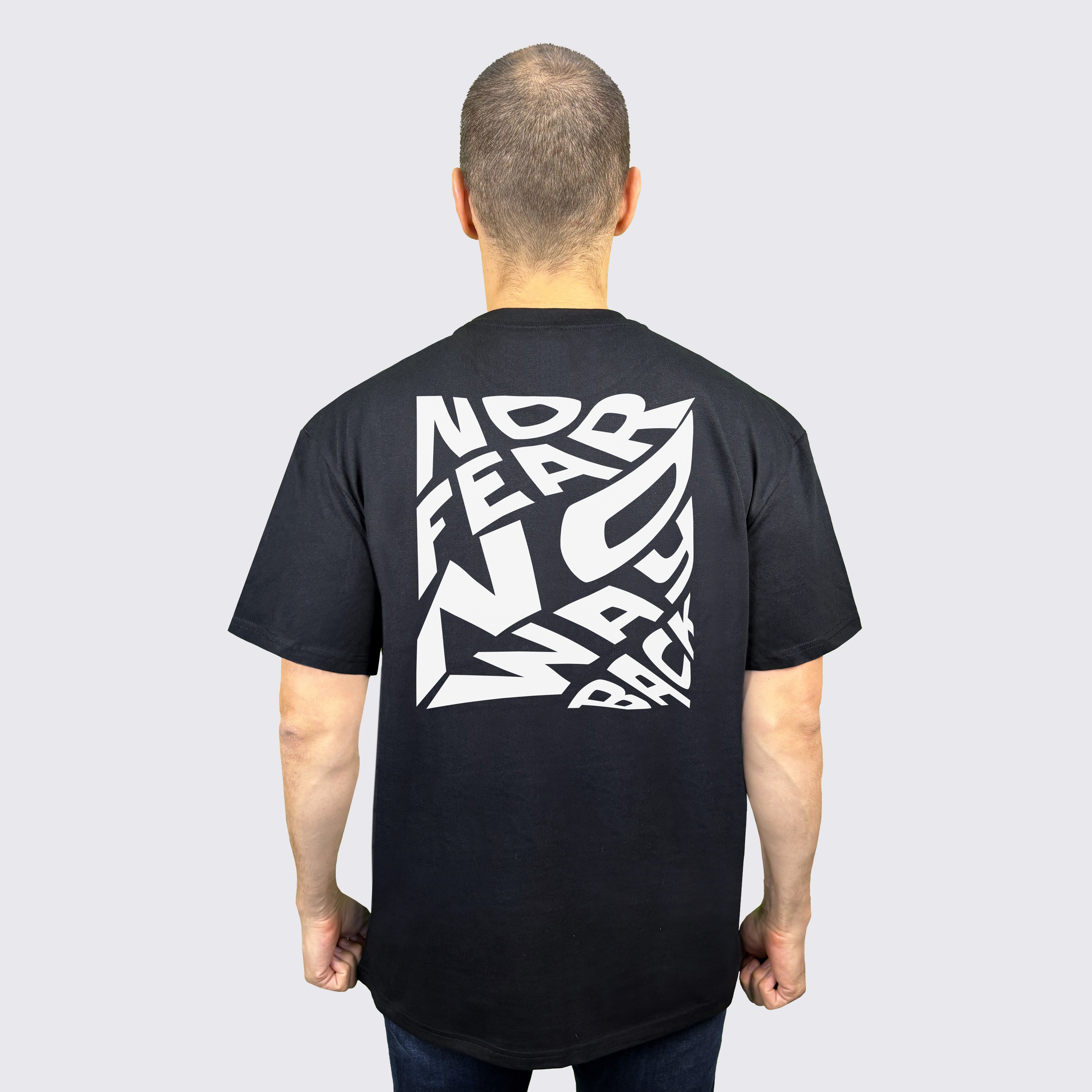 "NO FEAR NO WAY BACK" Oversize-Shirt