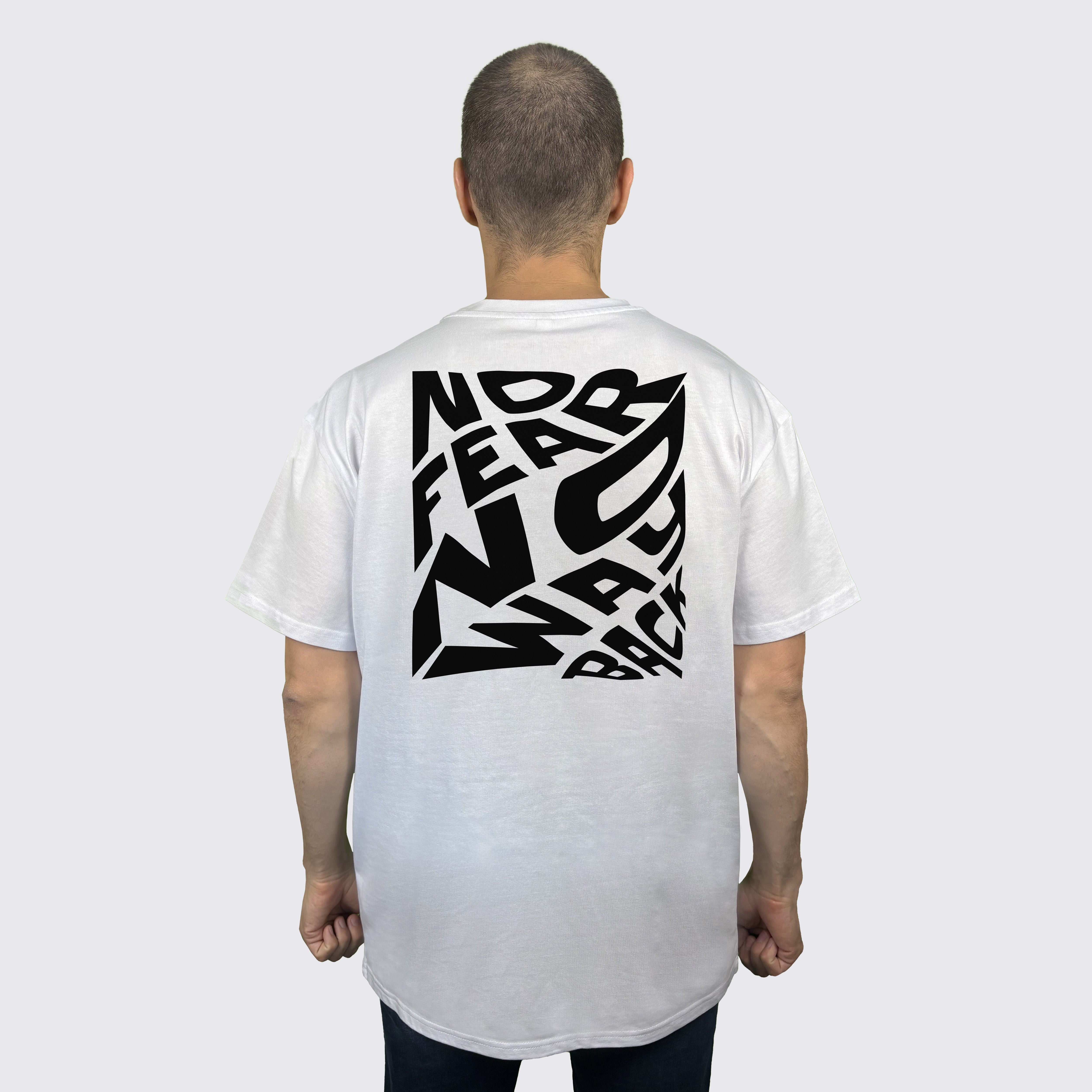 "NO FEAR NO WAY BACK" Oversize-Shirt