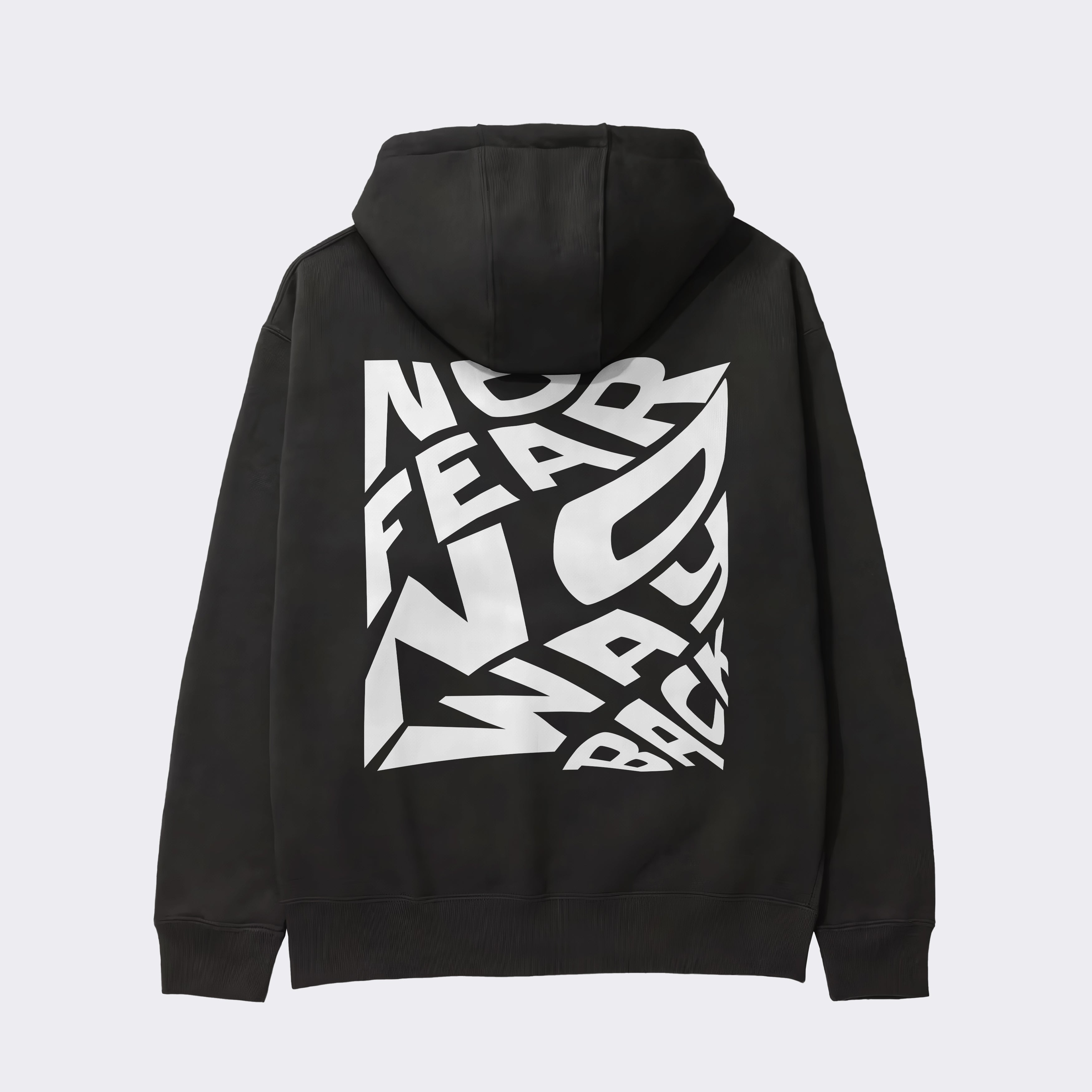 "NO FEAR NO WAY BACK" Heavy Zip Hoodie