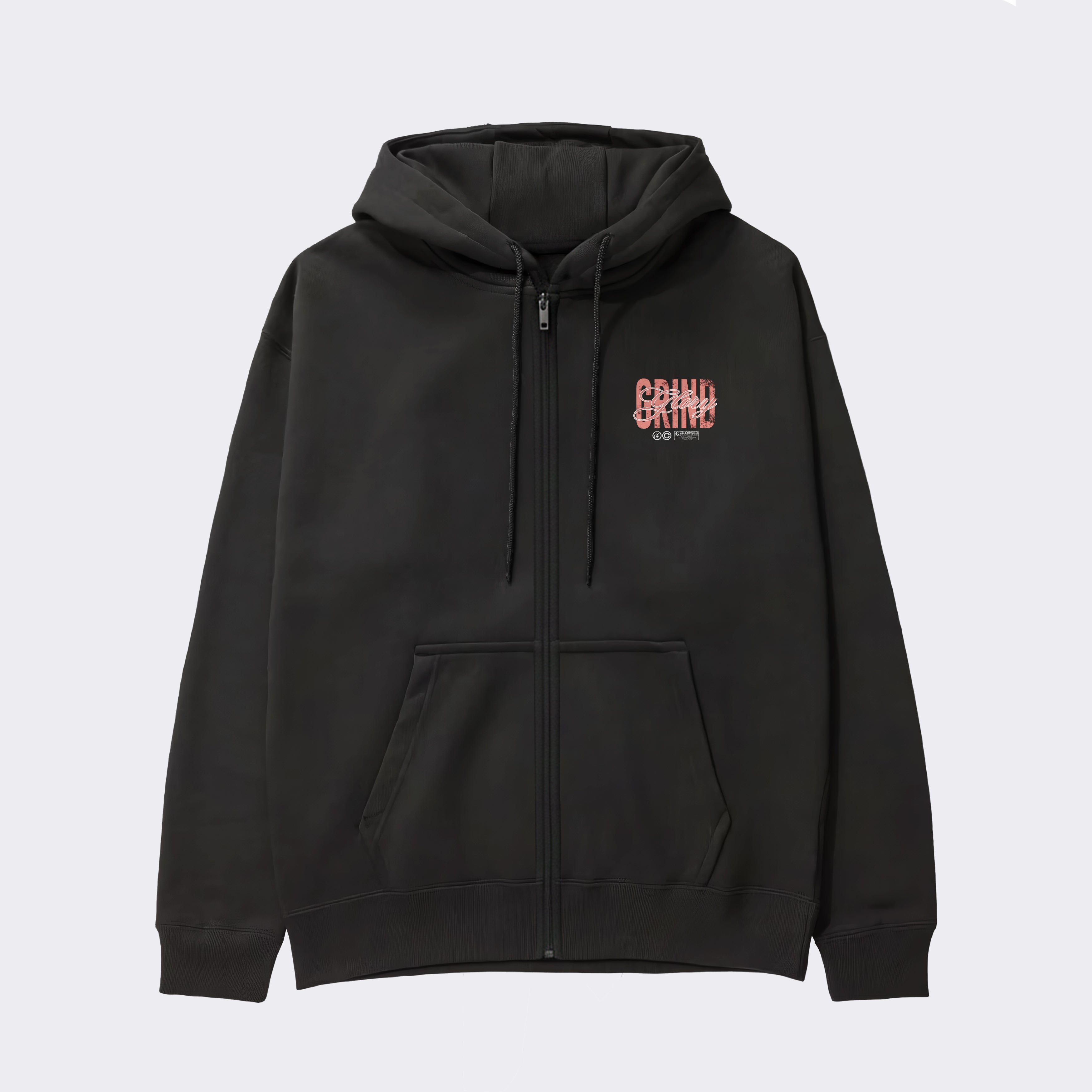 "GRIND GLORY" Heavy Zip Hoodie